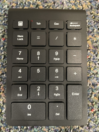 Wireless numeric keypad